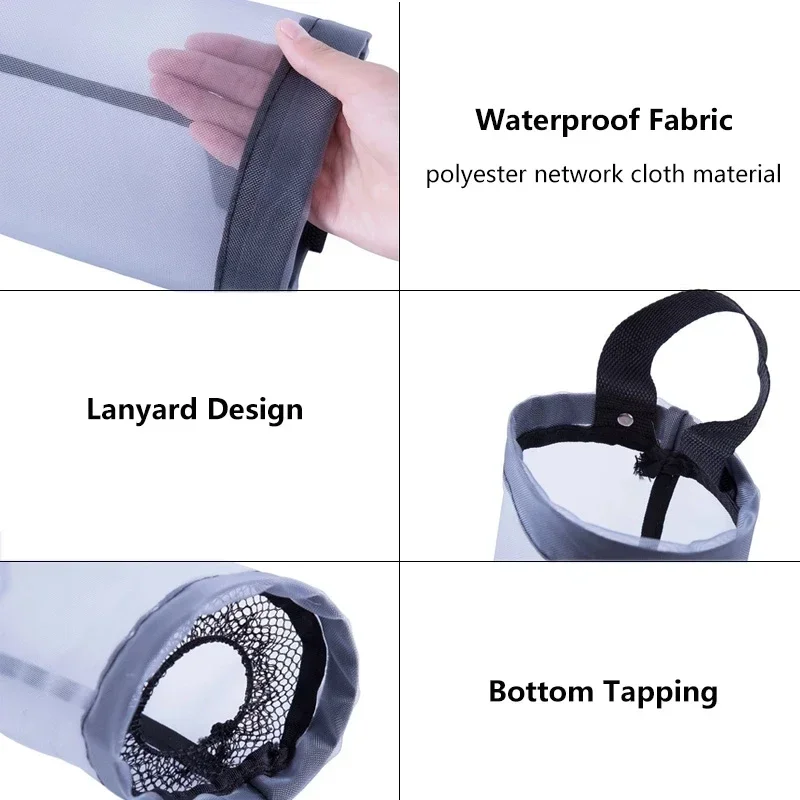 Garbage Bag Holder Home Grocery Bag Holder Wall Mount Plastic Bag Holder Dispenser Hanging Storage Trash Garbage Kitchen Garbage Organizer