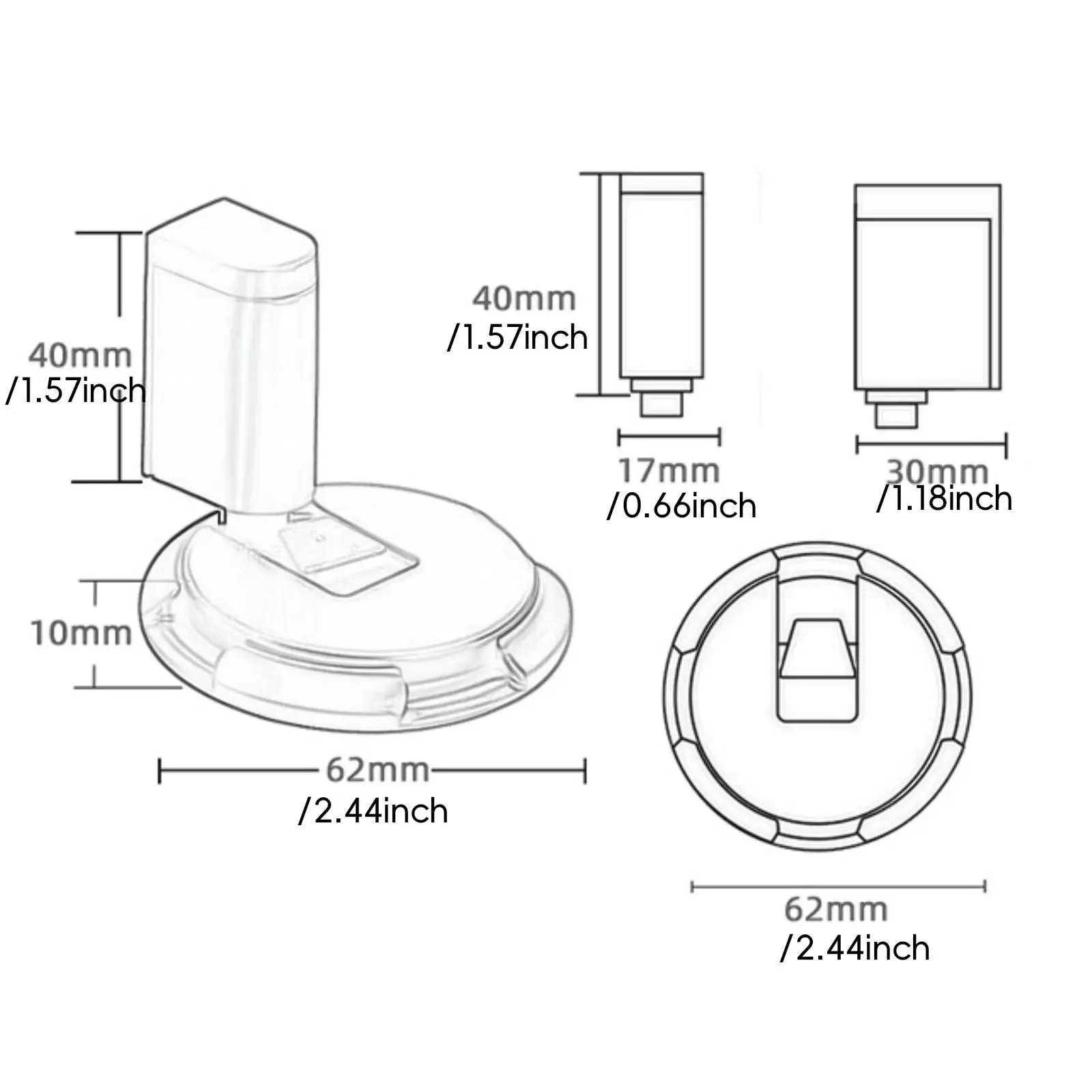 Door Stopper Heavy Duty Anti Collision Easy to Install Home Office Bathroom