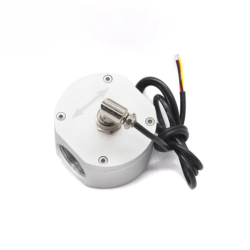 Elliptical Gear Flowmeter Oil Liquid Aluminum Alloy Hall Flow Sensor Gas Station Diesel 1 Inch Pipe Diameter DN25 1.2Mpa