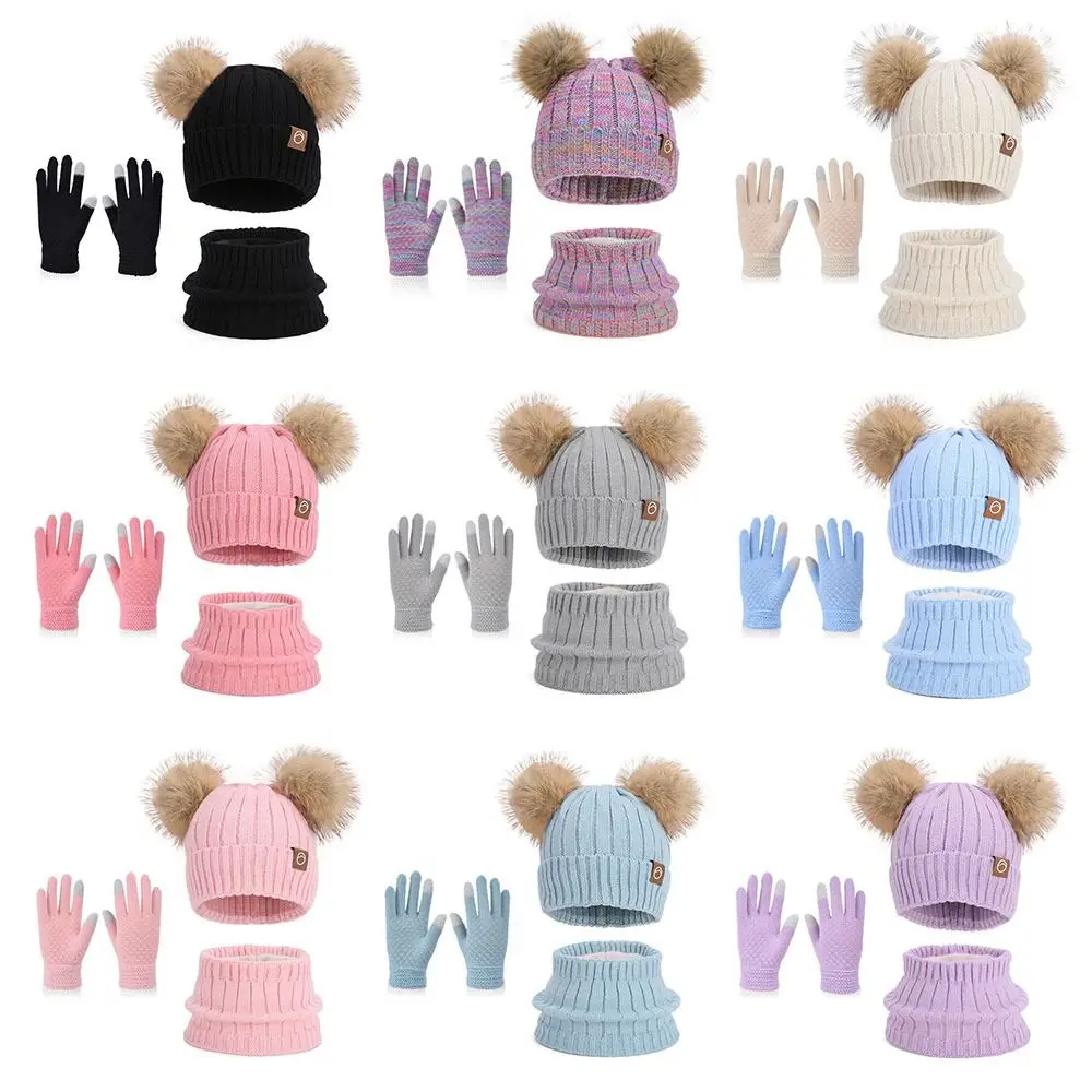Fashion Warm Winter Hat Scarf Gloves Set Sabc278775ab14229be23a82eae8e15e8G