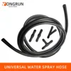 1/2/3/4m car spray nozzle connection pipe rubber spray pipe windshield washer black spray component set 1