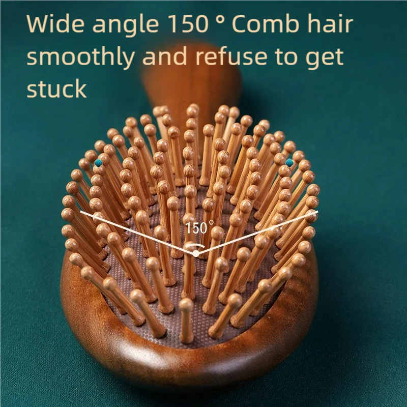 Massage Comb Wooden Sandalwood Air Cushion Comb Air Bag Massage Head Meridian Long Hair Scalp Home Head Massage Tool