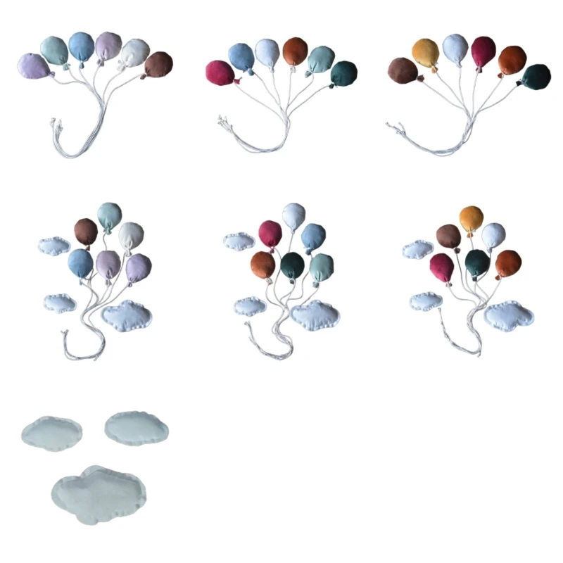 

Newborn Photo Props Colorful Balloon Cloud Baby Photoshoot Background Decoration 69HE