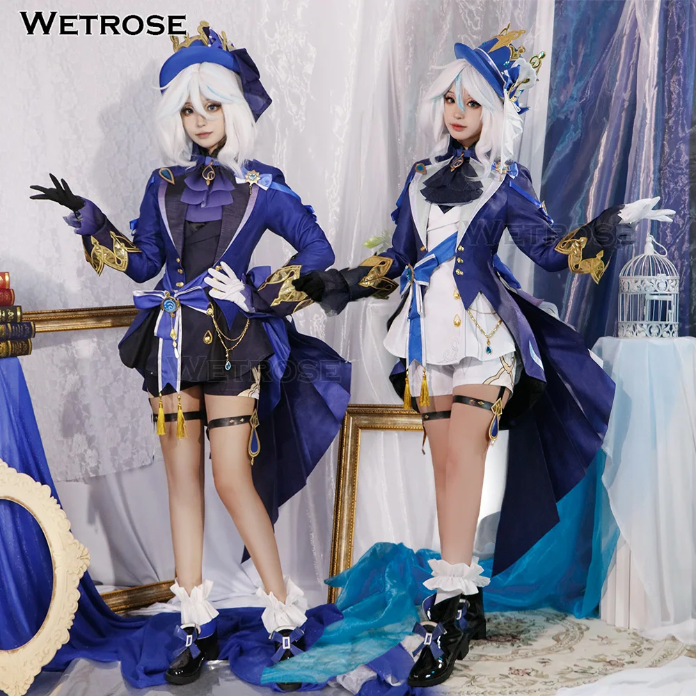フリーナ　コスプレ衣装 ウーシア 五次元 基萌 原神 コスプレ フリーナ・ウーシア 黒フリーナ 衣装