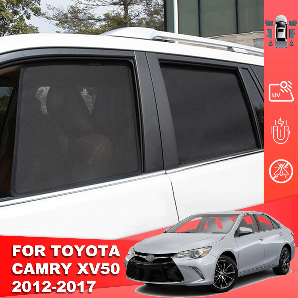 

For Toyota Camry XV50 Aurio 2012-2017 Car Sunshade Shield Magnet Rear Side Baby Window Sun Shade Visor Front Windshield Curtain