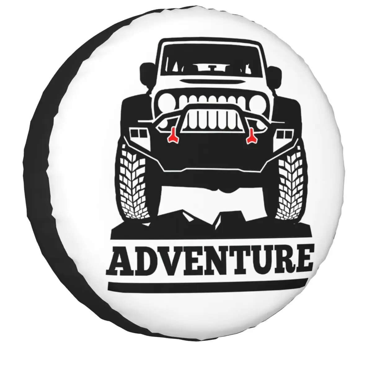 

4X4 Off Road Overlander Adventure Spare Wheel Tire Cover Universal for Hummer Jeep SUV 4WD Vehicle Accessories 14" 15" 16" 17"