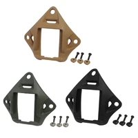 Tactics Helmet NVG Mount Base Adapter Shroud with 3-Hole Aluminum Alloy Helmet NVG Base for Marine Helmets NVG Mounting 1