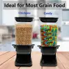 5.5L Cereal Dispenser Sealed Lid Transparent Box Moisture Proof Dust-proof Reusable Dried Food Rice Grain Nut Container 3