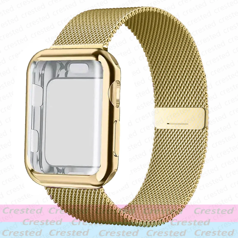 Elegant Stainless Steel Milanese Loop Watch Strap and Case