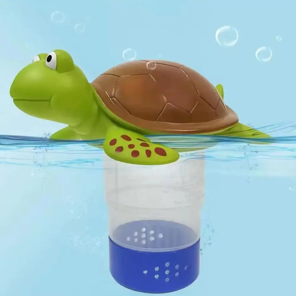 Chlorinator Large Capacity Floating Chlorine Dispenser Turtle Chlorinator Adjustable Rate for Swimming Pools Deep pool chemical floater,chlorine dispenser