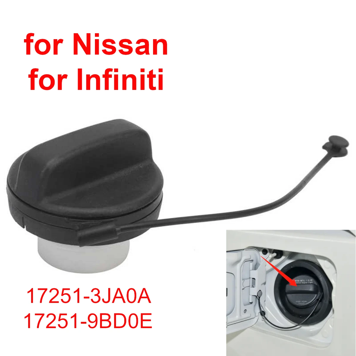 Inner Fuel Tank Cap Gas Filler Cover 172513ja0a 172519bd0e For Nissan Altima Frontier Murano