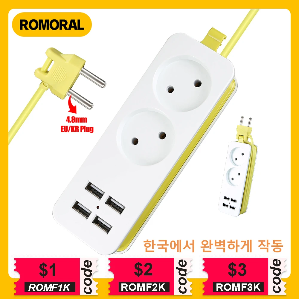 4-8mm-EU-KR-Plug-Power-Strip-With-4USB-Portable-Extension-Socket-Plug-1 ...