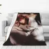 Mylene Farmer Flannel Blankets Quality Warm Soft French Singer Throw Blanket Spring Travel Outdoor Print Bedspread 2