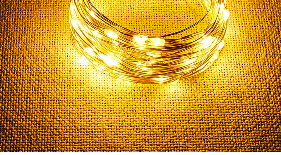 USB LED String Lights Led Copper Silver Wire Fairy Lights Waterproof 5/10/20M Garland For Christmas Wedding Party Decoration