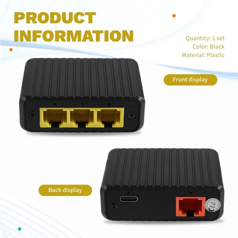 AB97-전체/반이중 1000Mbps 이더넷 스위치 4포트 1입력 3출력 기가비트 네트워크 확장기(라우터, LAN 허브용)