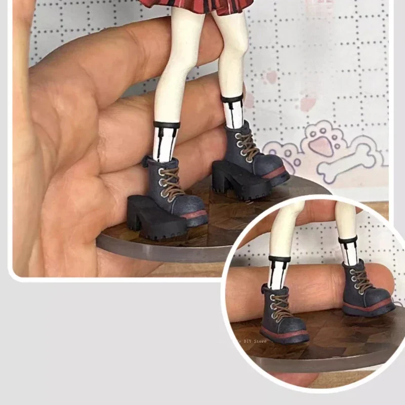 2.3CM 신발 밑창 실리콘 몰드 초경량 점토 도자기 인형 신발 DIY 장식 애니메이션 캐릭터 신발 밑창 만들기 도구