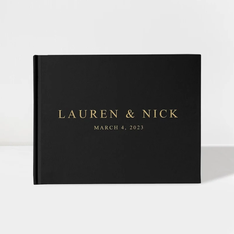 Personalized Wedding Guest Book Customizable Vintage Unique Personalized Birthday Baptism Marriage Party Chic Original wedding guest book