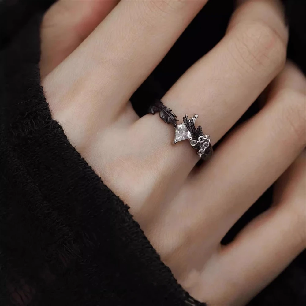 الانطباع زوجين الغراب الدائري الحب والفضاء العميق أنيمي ديابلو الأزياء تنوعا الحلو نمط بارد الدائري