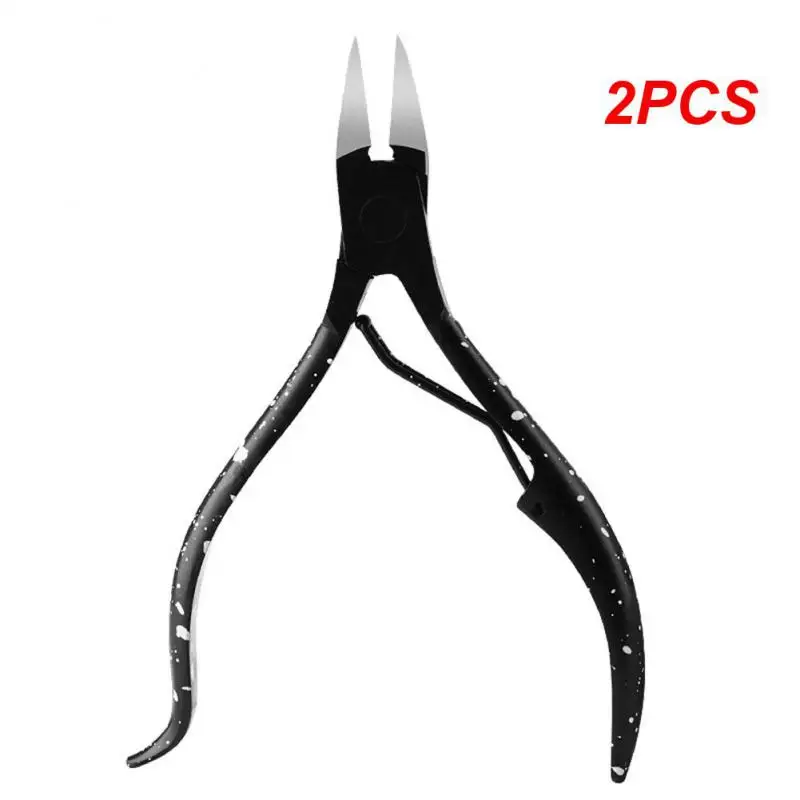 

2PCS Toe Nail Clippers Remove Dead Skin Nail Correction Nippers Ingrown Toenail Cuticle Scissor Edge Cutter Thick Pedicure Care