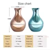 Air humidifier usb mini ultrasonic white transparent Humidifier household atomizer 130ML aromatherapy diffuser colorful lights 3
