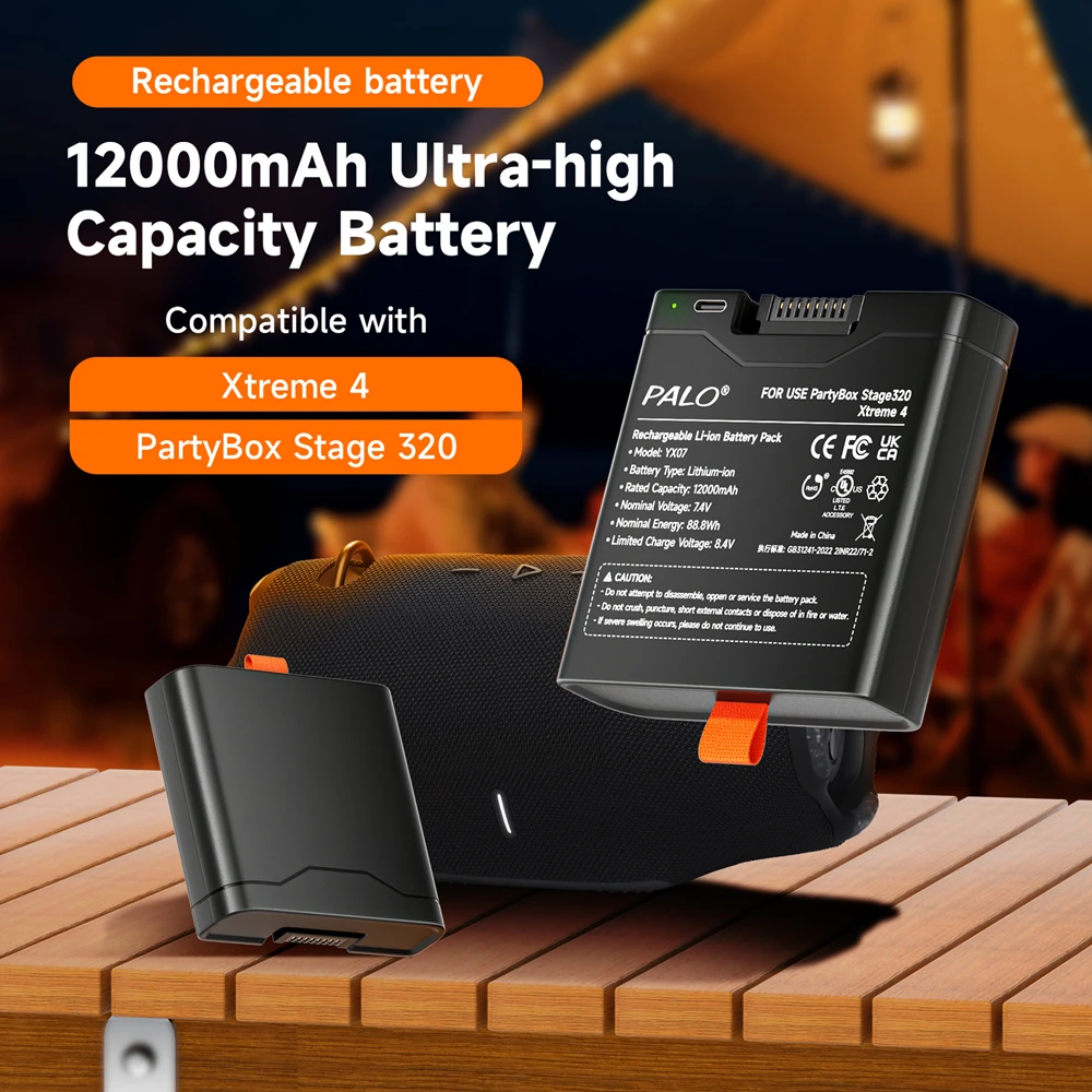 新しい JBL エクストリーム 4 バッテリ 12000mAh 交換用バッテリーと
