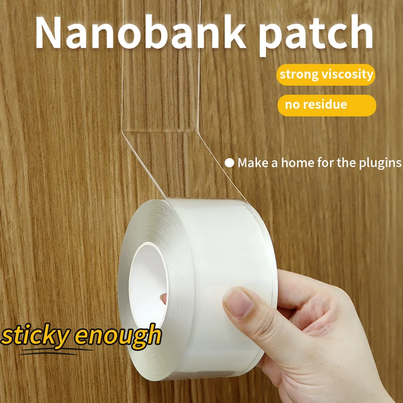 Versatile Double-Sided Nano Adhesive Tape - No Residue Formula