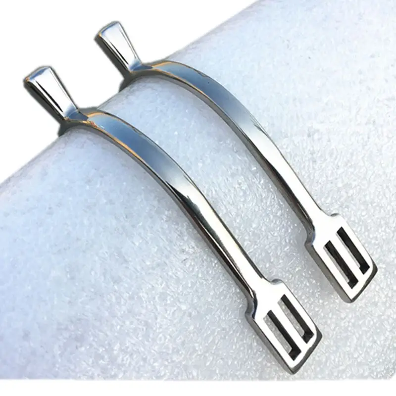 Stainless Steel Riding Spur 17mm Short Shank Ball End English Spurs Wrapped Rubber Horse Riding Equipment 3