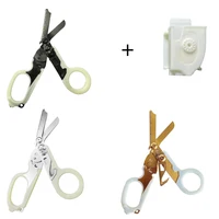 Glow-in-the-dark Model Regular Model Multifunctional Tactical Scissors Outdoor Camping Rescue Scissors Portable Folding Scissors 1