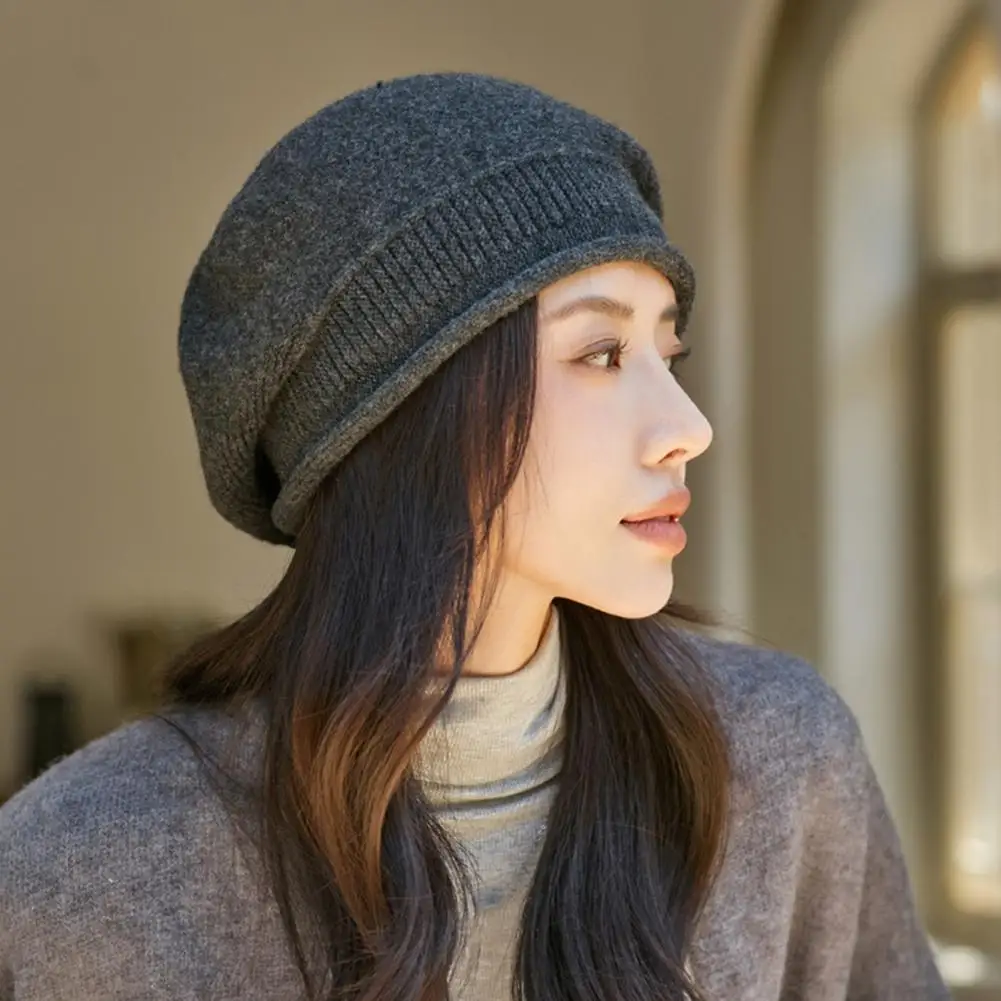

Winter Hat Elegant Vintage French Artist Beret Hat Soft Warm Windproof Women's Winter Headwear Lady Beret