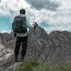 Aluminum Multifunctional Telescopic Trekking Pole - Durable For Hiking, Trekking, Camping, Fishing, And Outdoor Activities 2