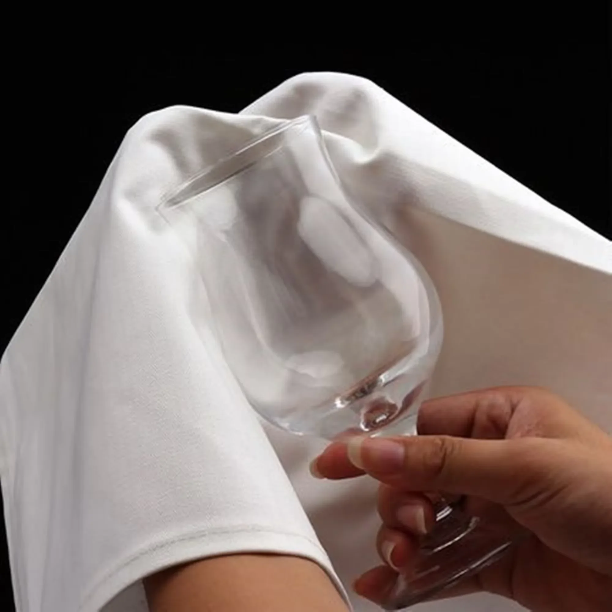 12pcs HOTEL White Cotton 50x50cm Dinner Cloth Restaurant Napkins Linen Restaurants Hotels Households