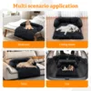 Washable blanket Sofa cover Large dog bed Sofa plush dog pet House sofa cushion plush warm kennel pet cat puppy cushion 4