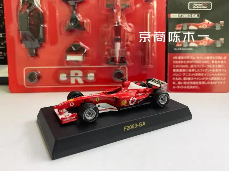 

Коллекция 1/64 KYOSHO F2003-GA Шумахер #2 #1 Формула 1 из литого сплава, декоративная модель автомобиля, игрушки