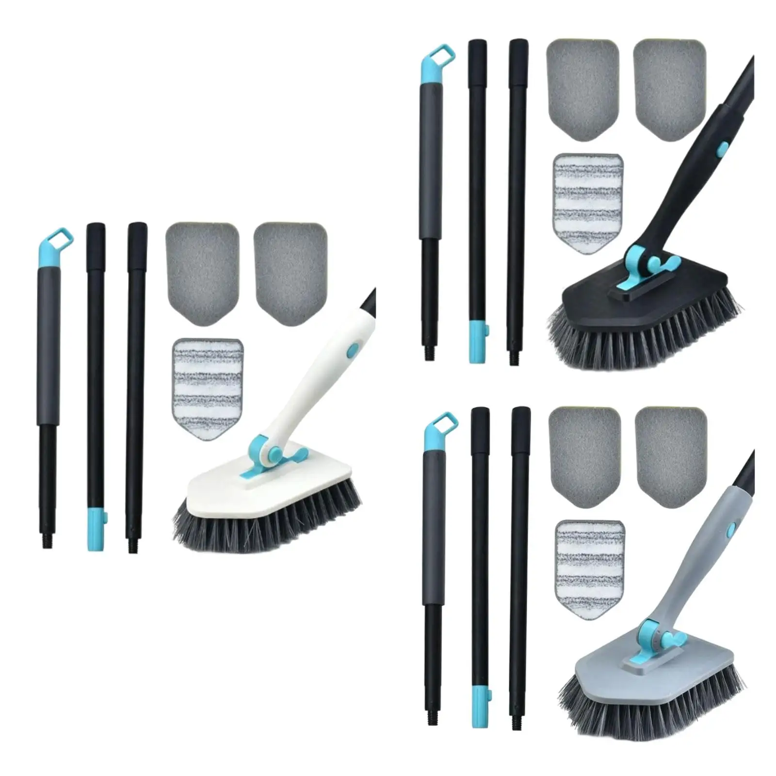 Tub Tile Scrubber Brush Bath Floor Toilet Bathroom Shower Cleaning Brush