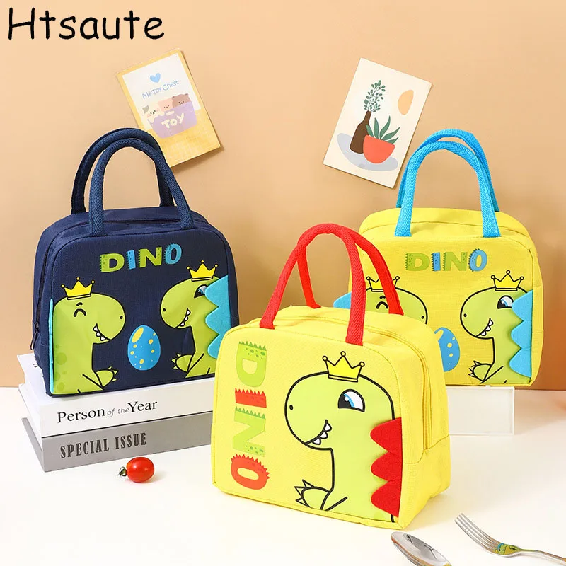 

Insulated Lunch Bag Inner Aluminum Foil Rice Bag Student Bento Lunch Handbag Portable Meal Pack Ice Pack Insulation Picnic Bag