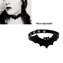 Trendy Vintage Gothic Heart Choker Necklace Jewelry Gift - 40cm adjustable (Bat)