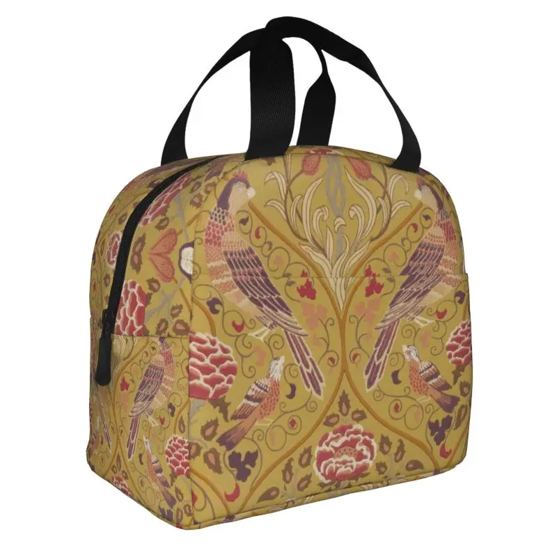 

Vintage Floral Pattern By William Morris Insulated Lunch Bag for School Office Resuable Thermal Cooler Bento Box Women Children