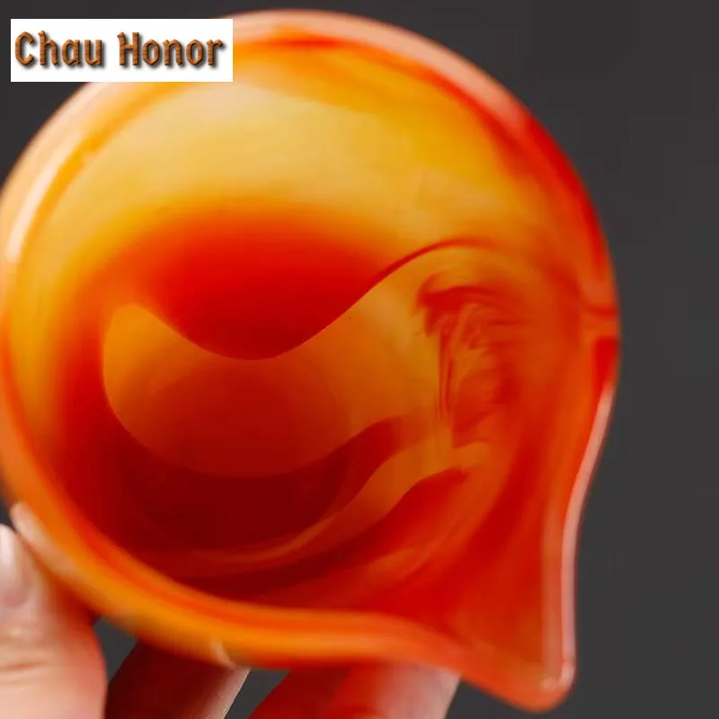 240ml Boutique Agate Jade Porcelain Fair Cup Handmade Household Heat-resistant Anti-scald Kung Fu Tea Set Divide Tea Accessories