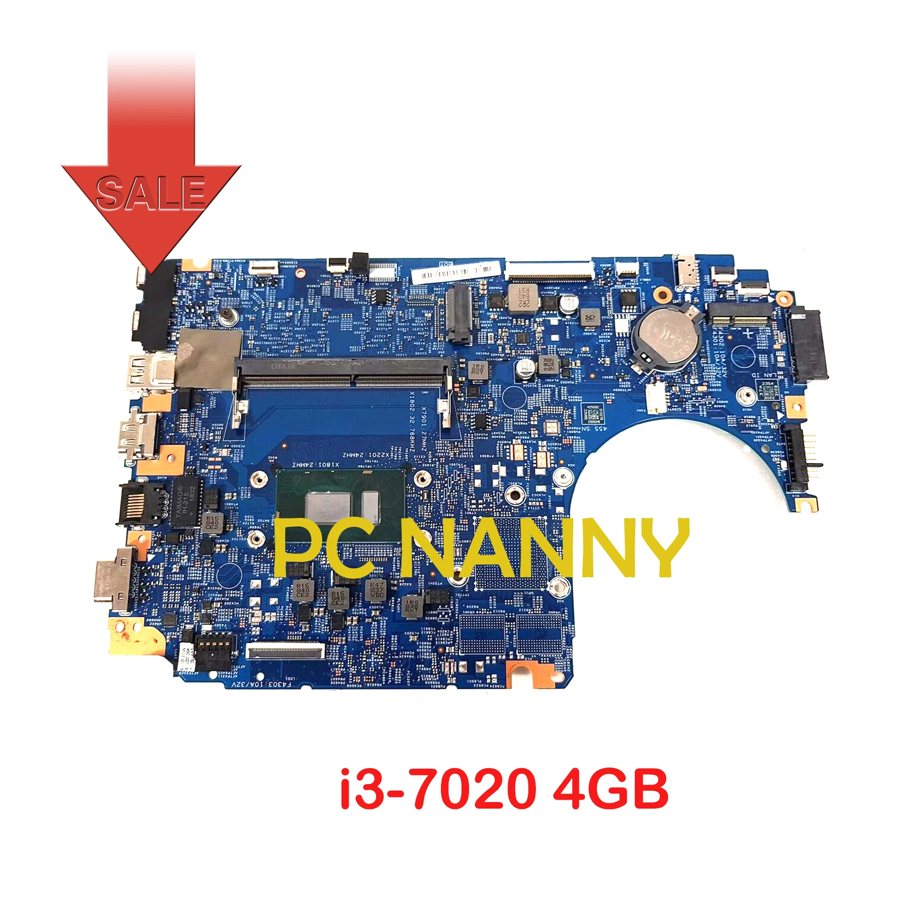 

PCNANNY for Lenovo V330-15IKB laptop motherboard LV315KB 17807-3 448.0DC04.0031448.0DC05.003M i3-7020 4GB