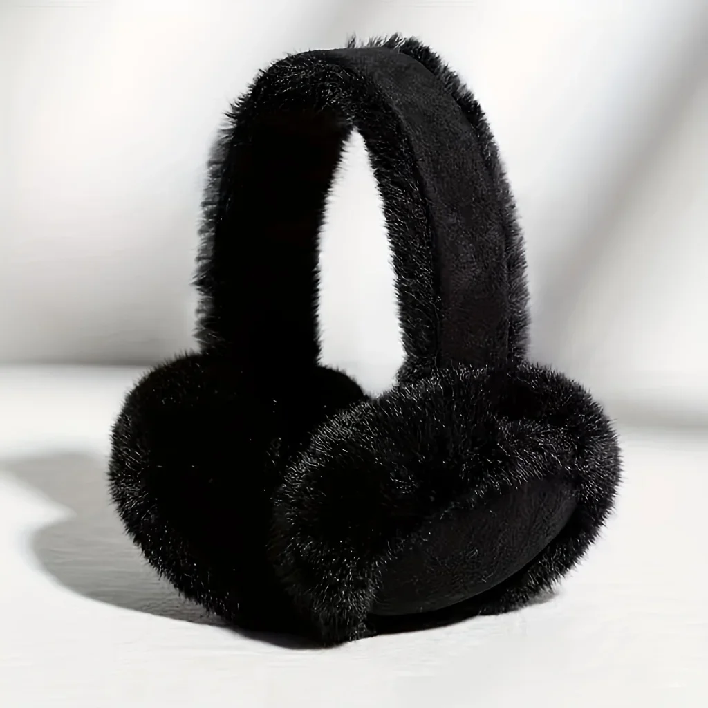 Classic Suede Plush Ear Warmers - Non-Slip Foldable Earmuffs for Men & Women Perfect Gift for Christmas