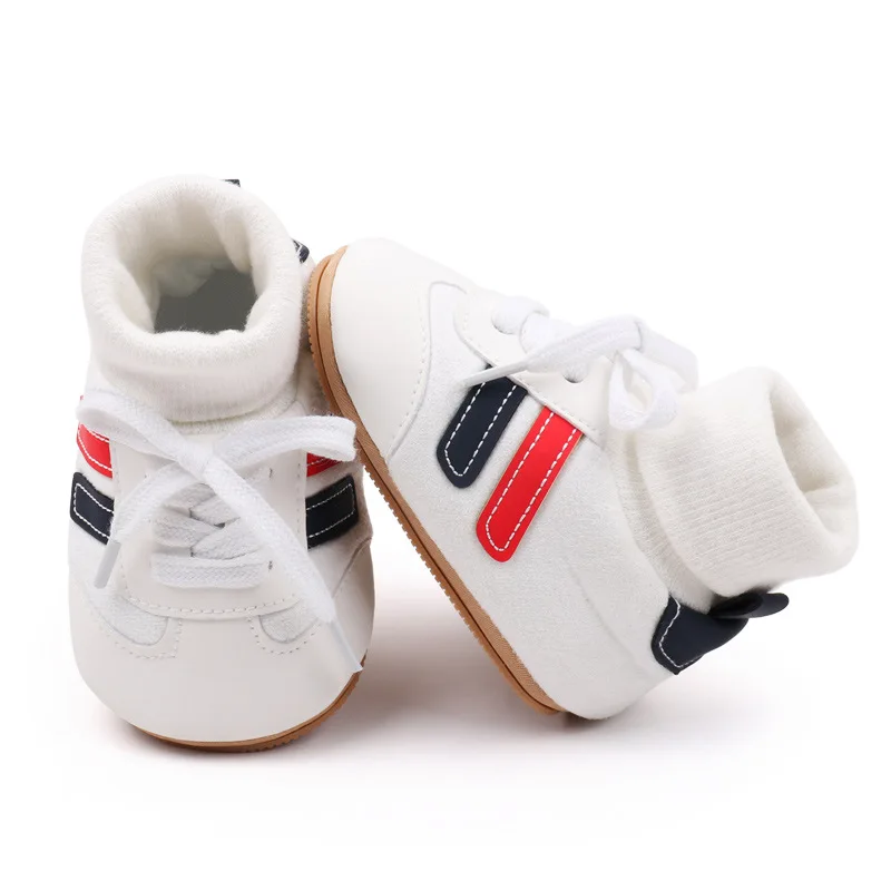 Baby Boys Girls Socks Sets Winter Warm Baby Shoes Rubber Soles Non-slip Indoor Toddler Shoes 2