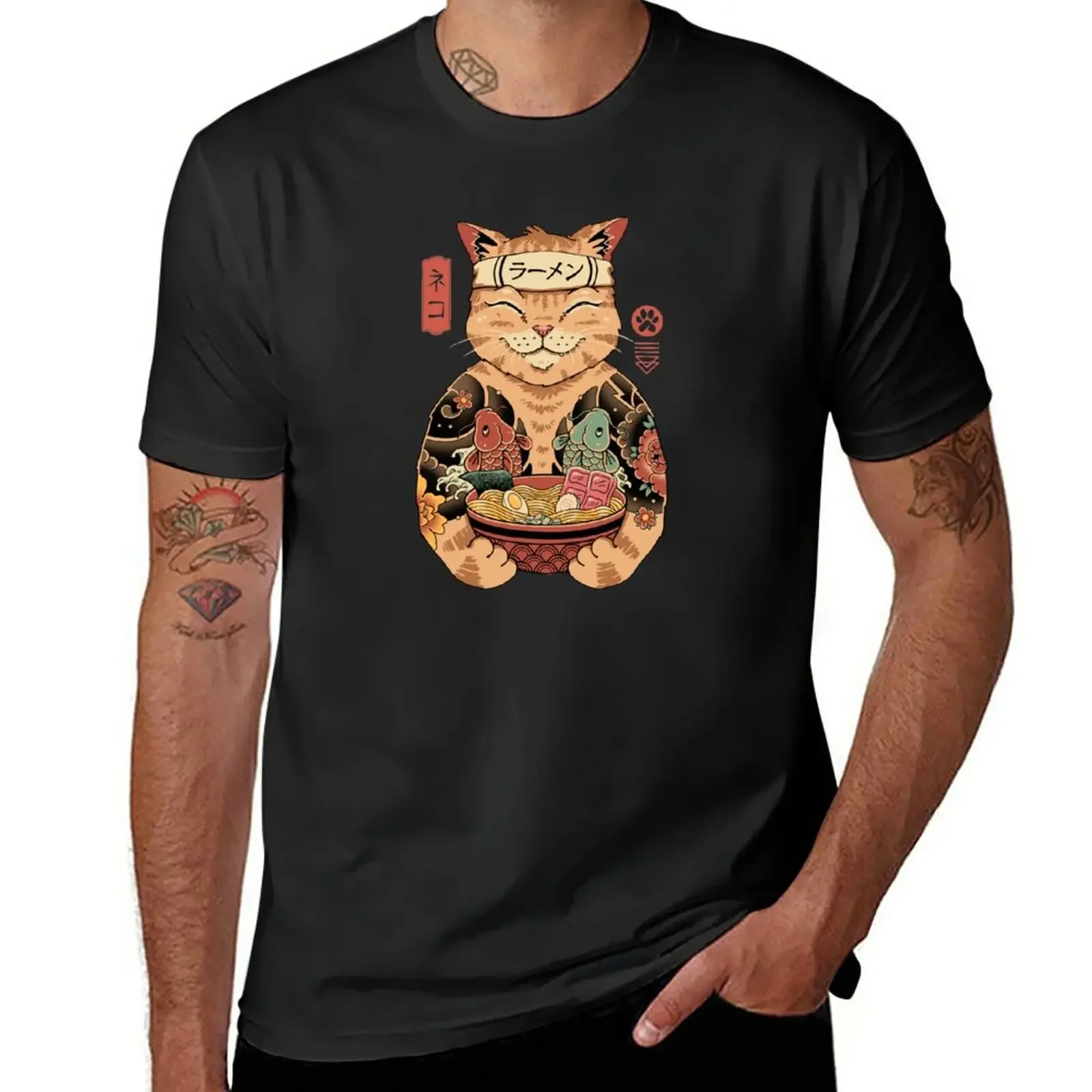 

Catana Ramen T-Shirt shirts graphic tees plain Aesthetic clothing heavyweights tshirts for men