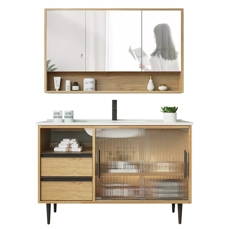 Entrance Mirror Bathroom Cabinets Storage Narrow Make Up Organizer Closet Gabinete Furniture
