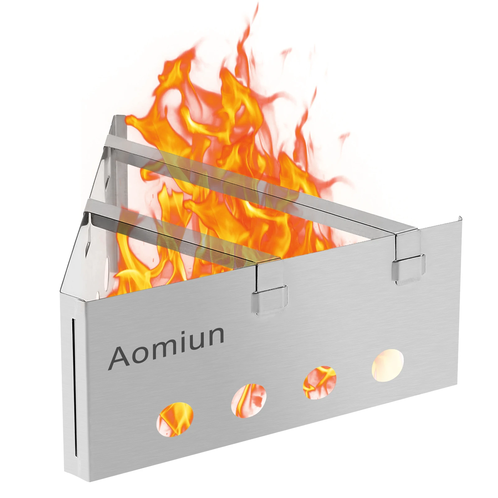 Lixada Lightweight Triangle Wood Stove Portable Stainless Steel Wood Burner  for Outdoor Cooking Picnic Camping Backpacking - AliExpress