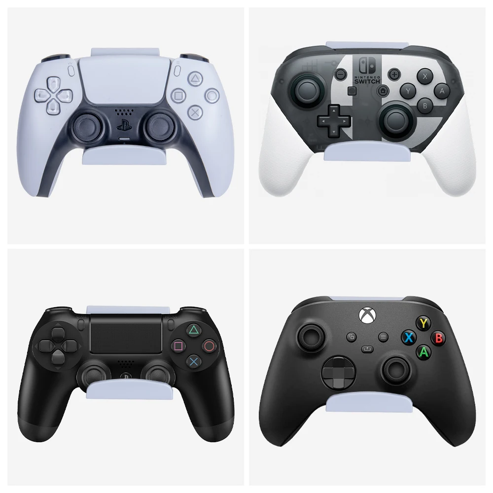 NEW For PS5 Game Card Box Storag e Stand For Playstation5/X box One Vertical Double Deck Game Case Holders Controller Wall Mount