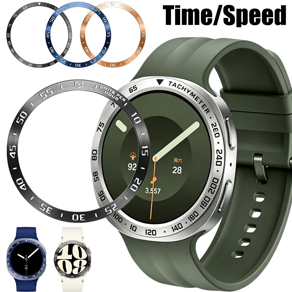 Premium Metal Bezel Protective Ring with Time/Speed Scale