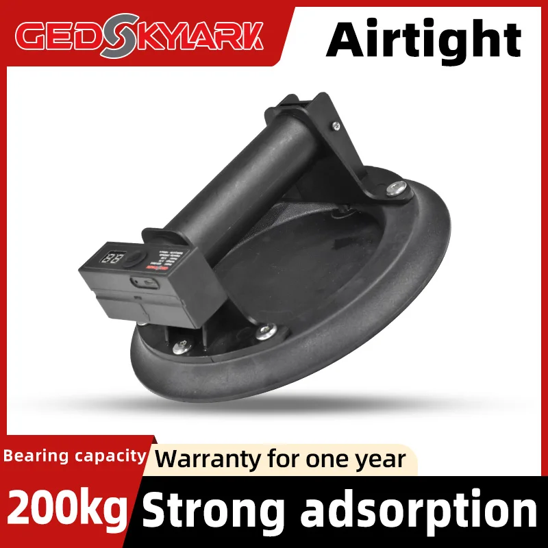 8 Inch Electric Vacuum Suction Cup Lifter 200KG Load Capacity Heavy-Duty Hand-Held Glass Lifter for Moving Large Granite Tile vacuum suction cup vacuum sucker