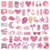 50/100PCS Pink VSCO Cute Girl Stickers Aesthetic Skateboard Laptop Guitar Graffiti Luggage Sticker Waterproof Decal Toys 6
