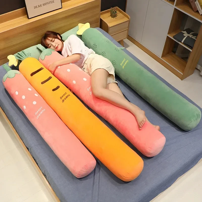 

Cartoon Animals Plush Long Pillow Plants Long Cushion Carrot Unicorn Tiger Husky Cow Stuffed Toys Bedroom Sleeping Pillow Gifts