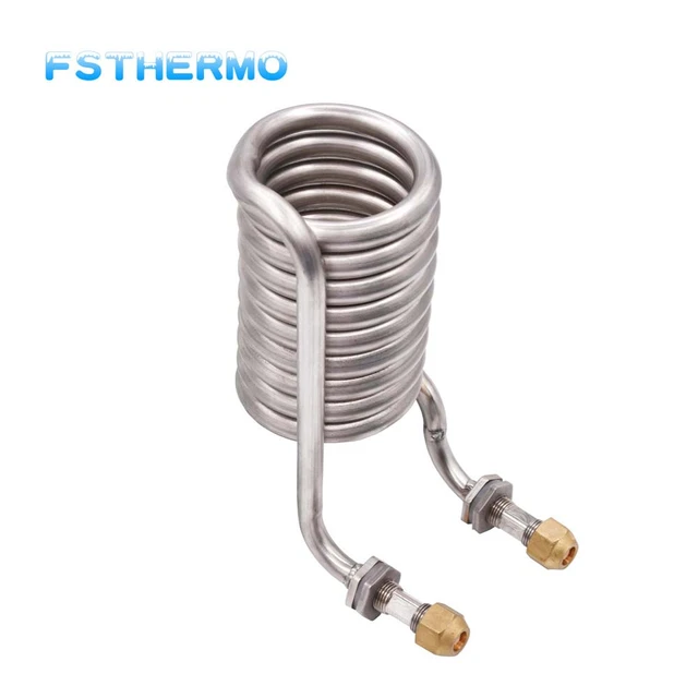 Stainless steel coil type threaded tube heat exchanger condensing heat  radiating tube serpentine tube elbow - AliExpress